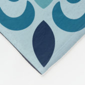 Moroccan Tile / Quilt Pattern Fleece Deken (Hoek)