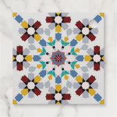 Moroccan Zelije!Moroccan Zell Bedankjes Labels (Achterkant)