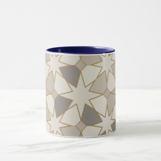 Moroccan Zellige Geometric Pattern Cup Mok (Midden)