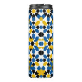 Moroccan Zellige Geometric Tile Pattern Art Design Thermosbeker (Achterkant)