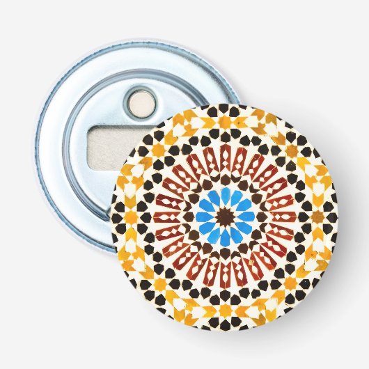 Moroccan Zellige Harmony  Button Flesopener (Voorkant)