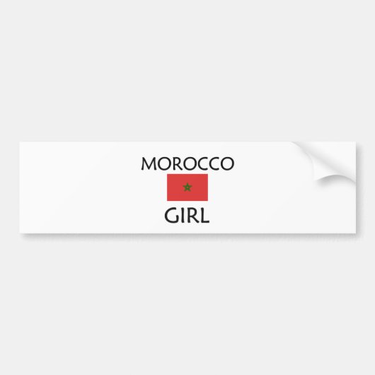 MOROCCO GIRL BUMPERSTICKER (Voorkant)