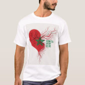 Morocco in My Veins . Moroccan Flag Pride & Identi T-shirt (Voorkant)