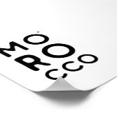 Morocco - minimalistic typography poster (Coin)