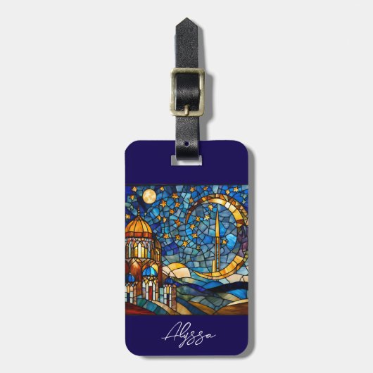 Morocco Night Sky Custom  Bagagelabel (Voorkant verticaal)