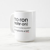 Moron Mok! Koffiemok (Voorkant links)