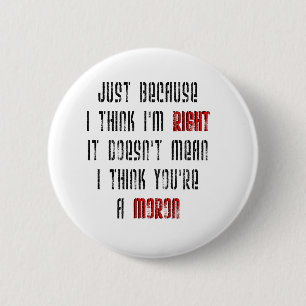 Moron Ronde Button 5,7 Cm