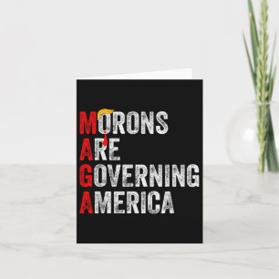 Morons regeren Amerika Grappig Trump 2024 Kaart