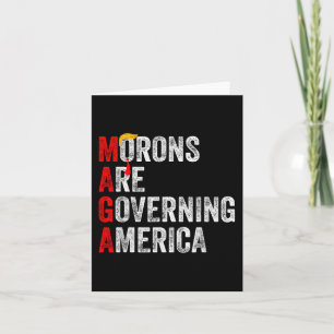 Morons regeren Amerika Grappig Trump 2024 Kaart