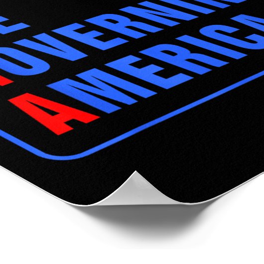 Morons regeren Amerika Grappig Trump 2024 Poster (Hoek)