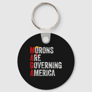 Morons regeren Amerika Grappig Trump 2024 Sleutelhanger
