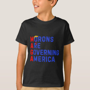 Morons regeren Amerika Grappig Trump 2024 T-shirt