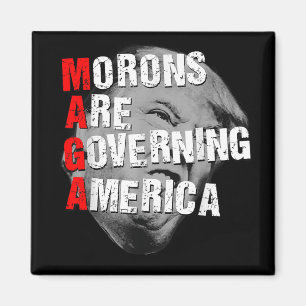 Morons regeren Amerika Grappig Trump 2025 Magneet