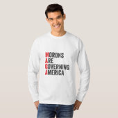Morons regeren Amerika op 4 juli T-shirt (Voorkant volledig)