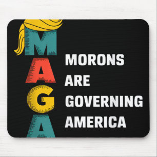 Morons regeren Amerika Trump grappig Muismat