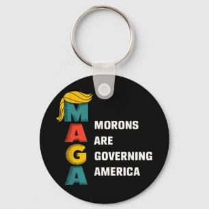 Morons regeren Amerika Trump grappig Sleutelhanger