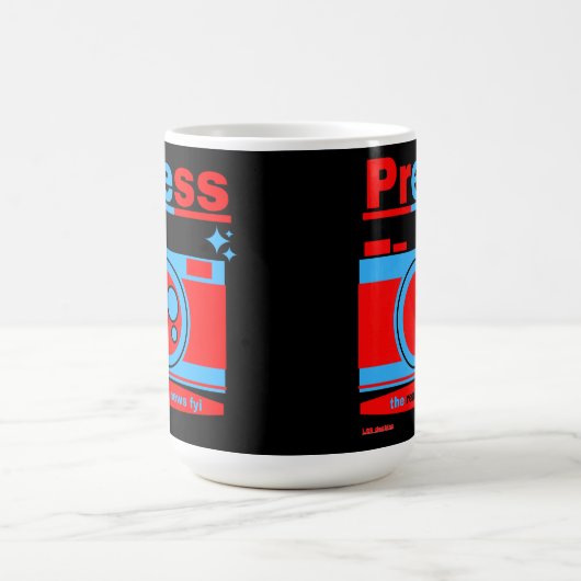 morphing koffie mok "PRESS" (Midden)
