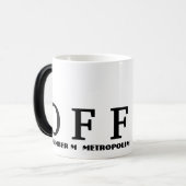 Morphing Mok / koffie Mok / #mmetropolim (Voorkant links)