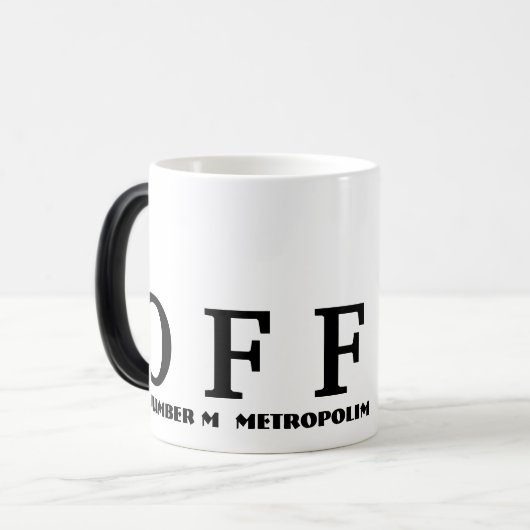 Morphing Mok / koffie Mok / #mmetropolim (Voorkant links)