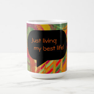 Morphing mok met inspirerend quote