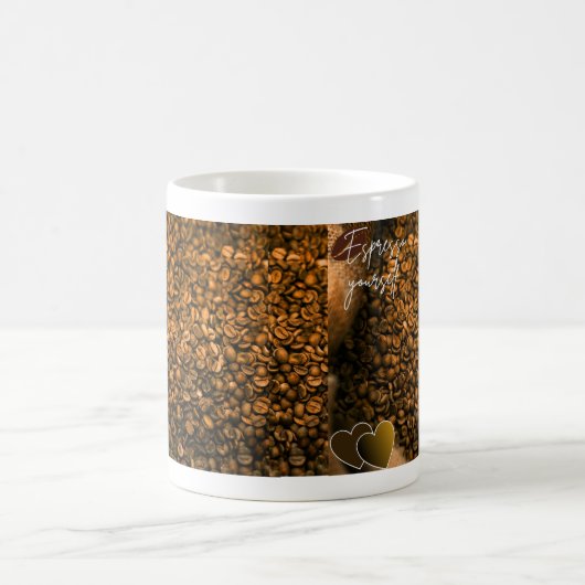 Morphing mug with coffee theme (Centre)