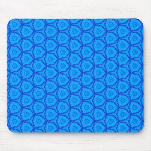 Morpho Blue Abstract Pattern Mousepad Muismat (Voorkant)