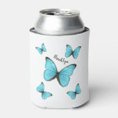 Morpho butterflies cartoon illustratie blikjeskoeler (Blikje Voorkant)