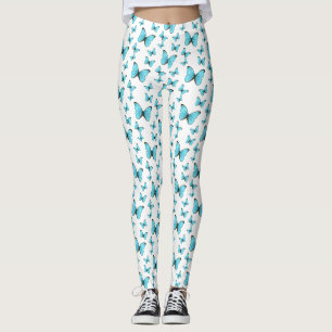 Morpho butterflies cartoon illustratie leggings