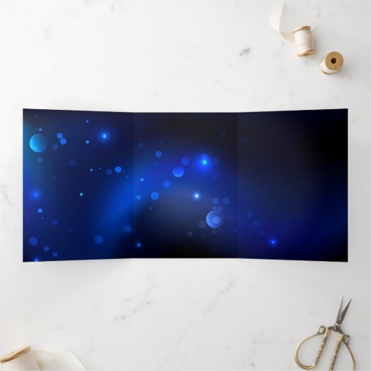 Morpho Butterfly in de donkere achtergrond Drieluik Programma (Binnen)