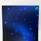 Morpho Butterfly in de donkere achtergrond Drieluik Uitnodiging (Binnenzijde eerst)