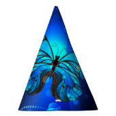 Morpho Butterfly in de donkere achtergrond Feesthoedjes (Rechts)