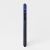 Morpho Butterfly in de donkere achtergrond iPhone Hoesje (Linkerkant)