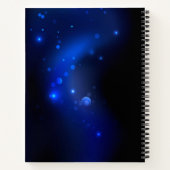 Morpho Butterfly in de donkere achtergrond Notitieboek (Achterkant)