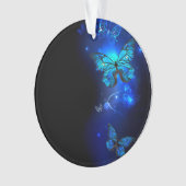 Morpho Butterfly in the Dark Background (devant)