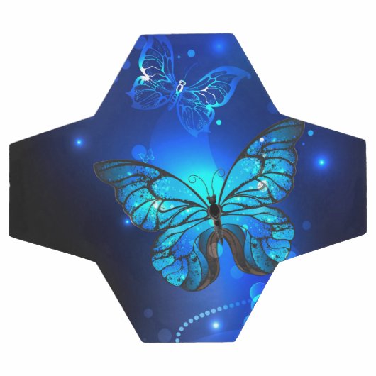 Morpho Butterfly in the Dark Background (Plat)