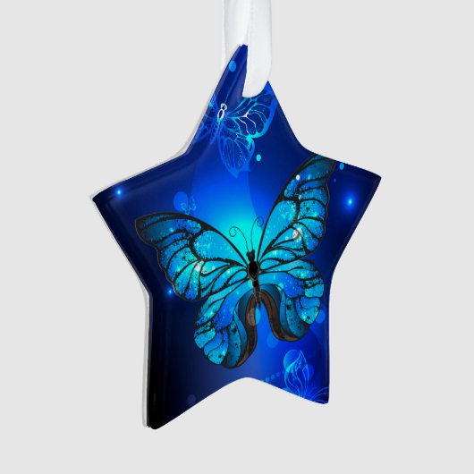 Morpho Butterfly in the Dark Background (devant)