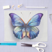 MORPHO mooi blauw vlinder decoupage papier (Craft)