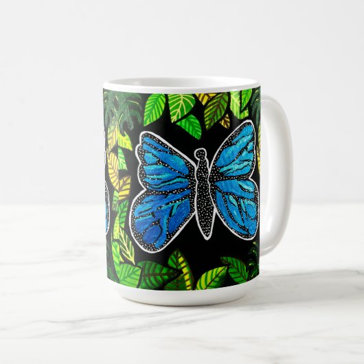 Morpho Papillon tasse de café (Devant droit)