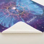 Morpho vlinder / Galaxy Mandala Sherpa Deken (3/4)