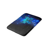 Morpho Vlinder in de Donkere Achtergrond Badmat (Gekanteld)