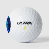 Morpho Vlinder op Donkere Achtergrond Golfballen (Logo)