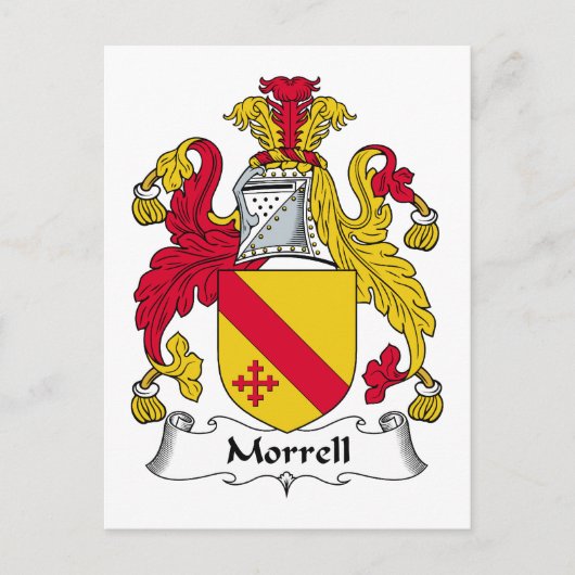 Morrell Family Crest Briefkaart (Voorkant)
