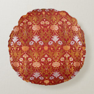 Morris -  1893 Roos & Lily Flower Pattern Rond Kussen