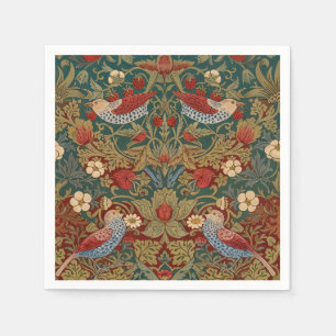 Morris - Aardbeiendief #2 Bloempatroon Servet