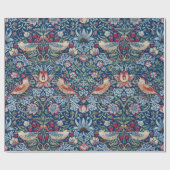 Morris -  Aardbeiendief Bloemenpatroon Cadeaupapier (Vlak)