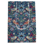 Morris -  Aardbeiendief Bloemenpatroon Medium Cadeauzakje (Achterkant)