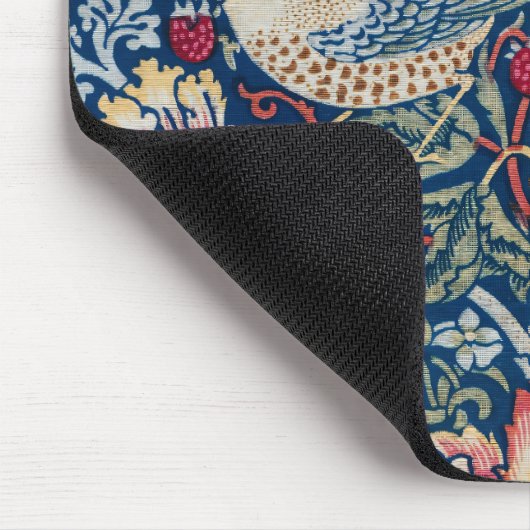 Morris - Aardbeiendief Bloemenpatroon Muismat (Hoek)