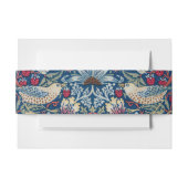 Morris - Aardbeiendief Bloemenpatroon Uitnodigingen Wikkel (Voorkant Voorbeeld)