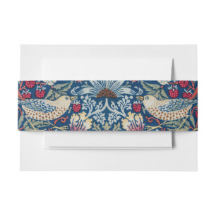 Morris - Aardbeiendief Bloemenpatroon Uitnodigingen Wikkel