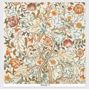 Morris Acanthus Floral Crewel Borduurpatroon Sticker